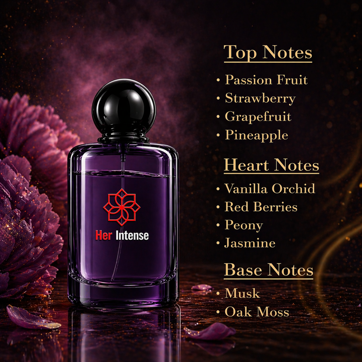 ENROSE Her Intense Perfume 50ml for Women, Long Lasting Luxury Fragrance | sweet jasmine musk strawberry accents | ideal for everyday use