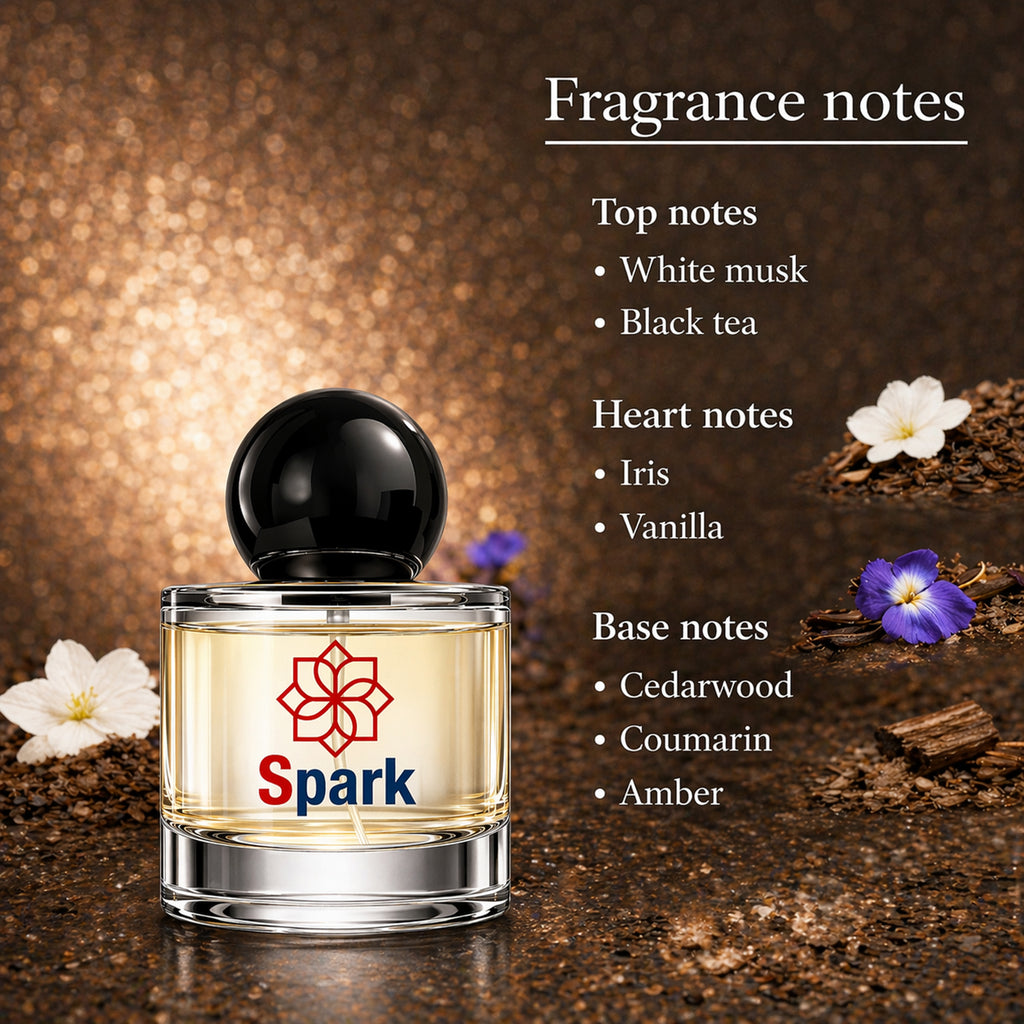 ENROSE Spark Luxury Unisex Perfume, White Musk, Long Lasting EDP, 30 ml