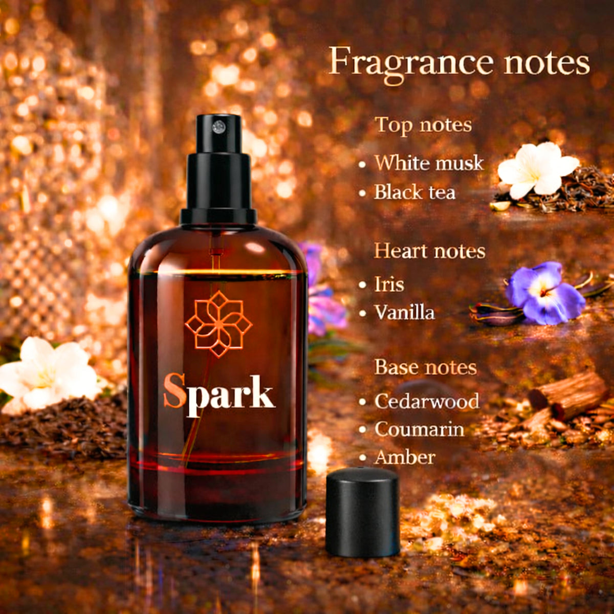 ENROSE Spark Luxury Unisex Perfume, Rich White Musk Notes, Premium Imported Fragrance, Long Lasting EDP, 100 ml