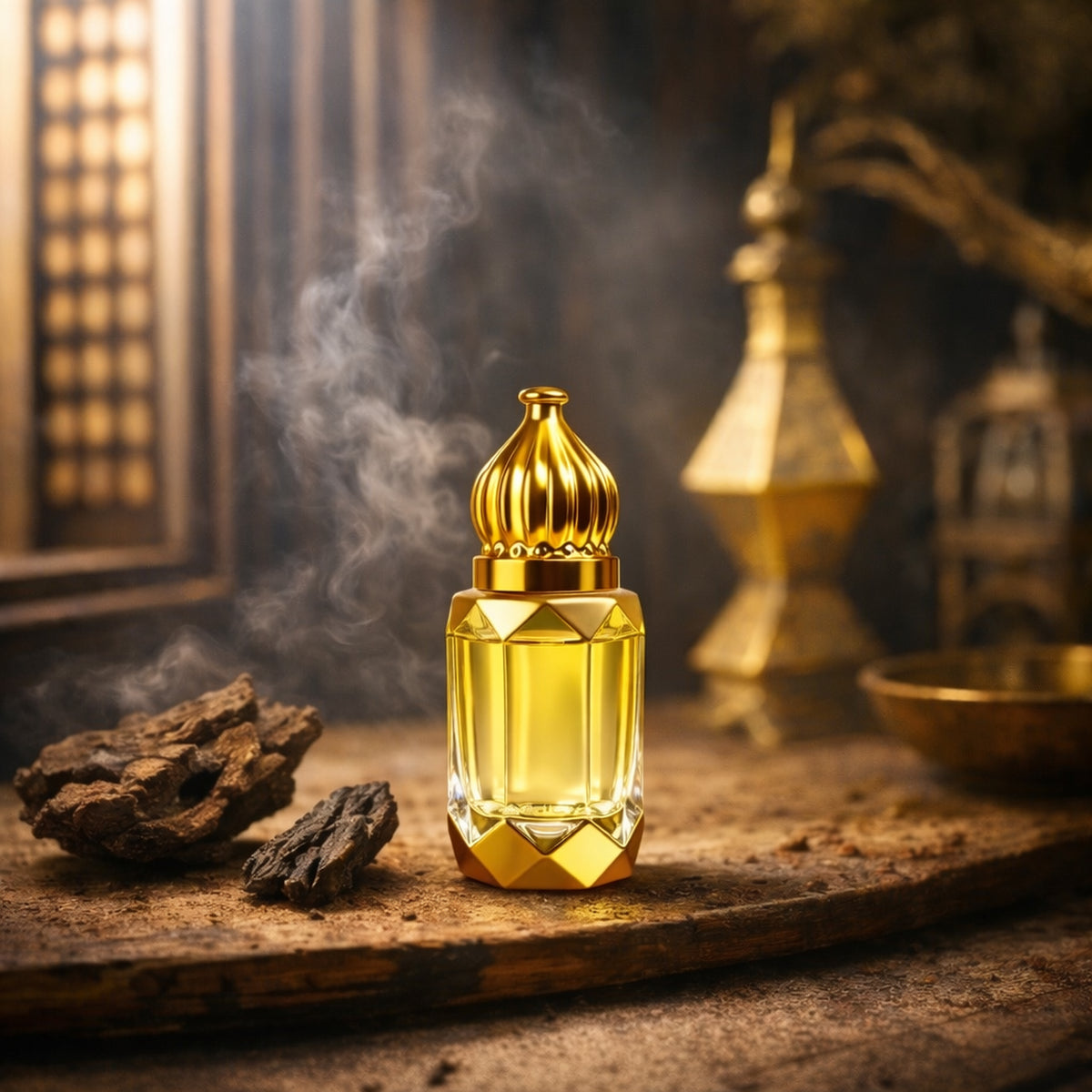 ENROSE Mystic Amber Attar, Unisex Oriental Woody Aromatic Lavender Powdery Fragrance, Premium Imported Oil, Long Lasting, 6ml
