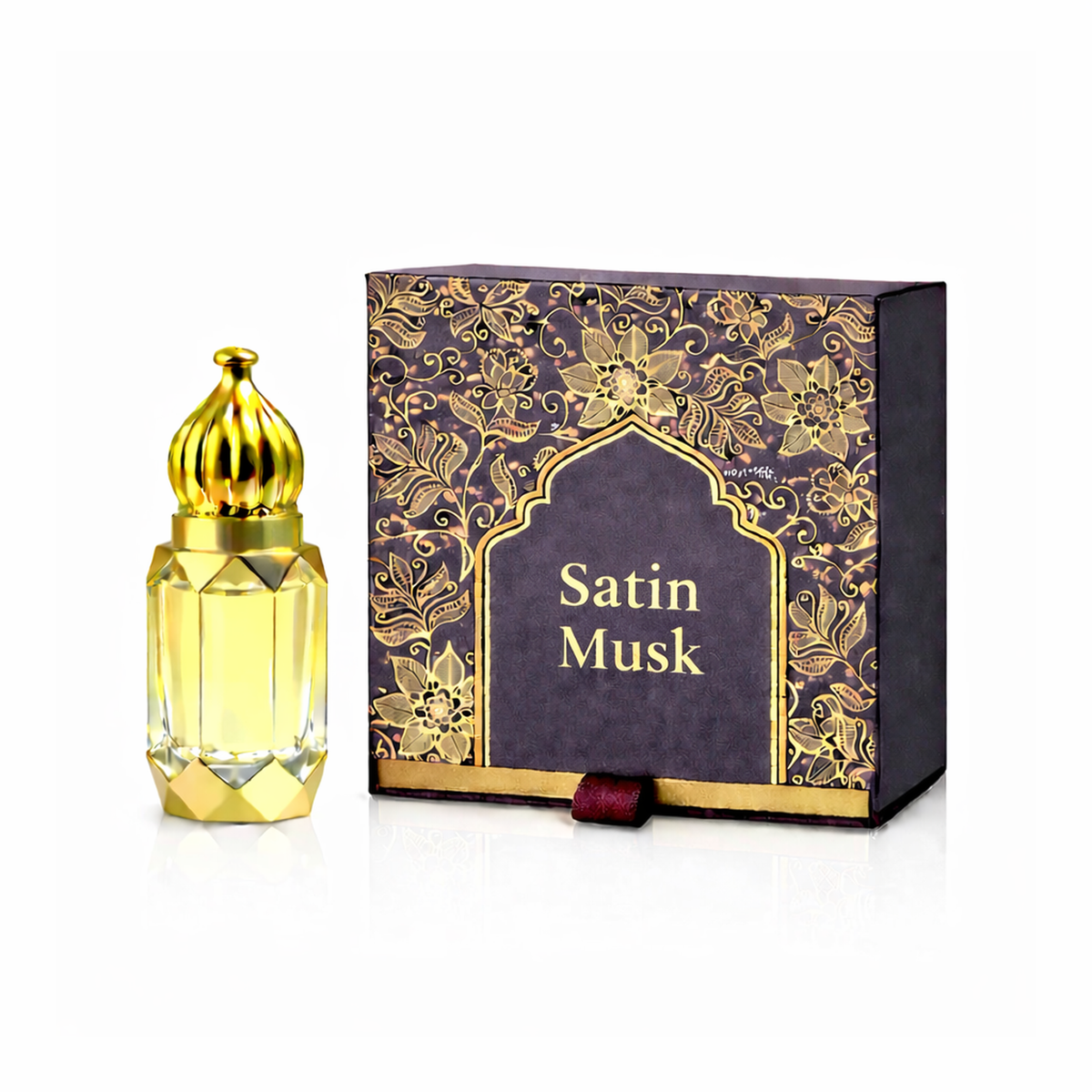 ENROSE Satin Musk Floral Fragrance Oil for women, Powdery Musky Rose Sweet Floral Scent, Long Lasting, 6ml