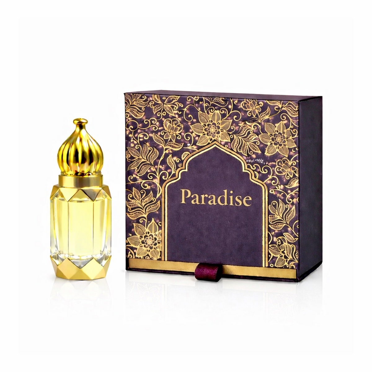 ENROSE Paradise Oriental Unisex Perfume Oil, Woody Amber Floral Rose, Long Lasting, 6ml, Ideal Gift