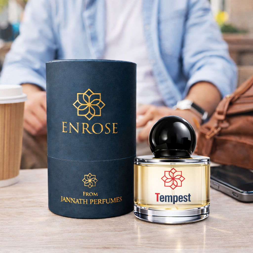 ENROSE Tempest Eau de Parfum for Men, Aquatic Fresh Fragrance, Sea Water, Lavender, Sandalwood Notes, 30ml